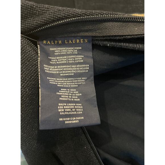 Ralph Lauren Mathers Throw Pillow Sham 22x22 - Picture 7 of 7